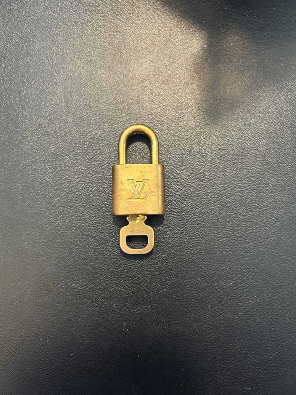 Louis Vuitton Gold-Tone LV Padlock Charm